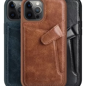 Funda de Cuero Nillkin Qin Series para iPhone 12 Pro