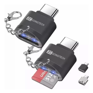 2 Adaptadores OTG USB-C con Lector MicroSD