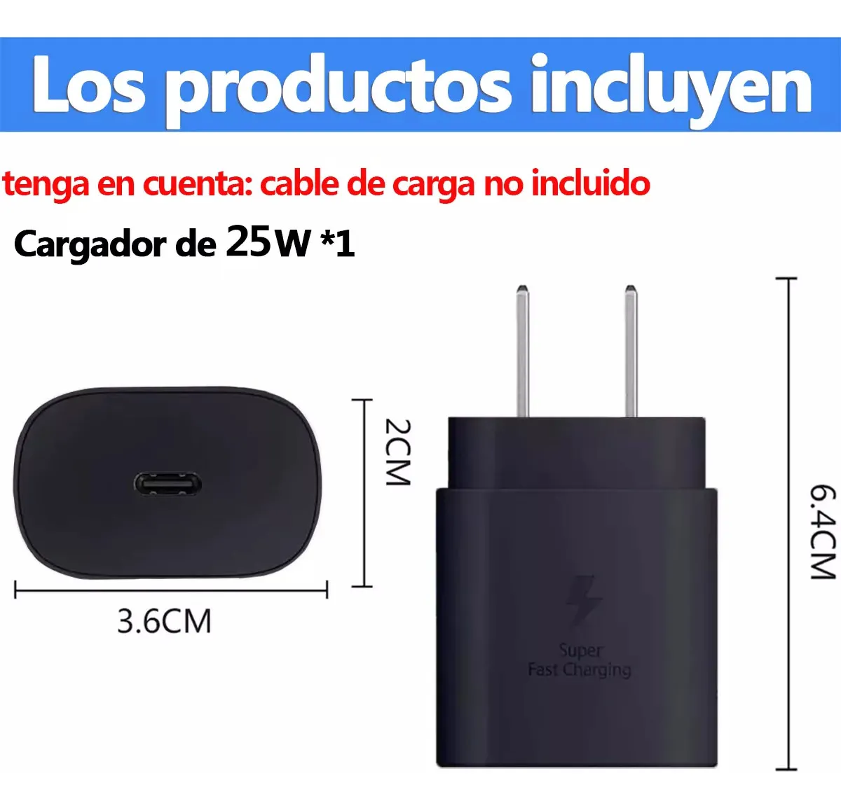 Cargador Rápido Samsung 25W con Cable USB-C: - Image 2